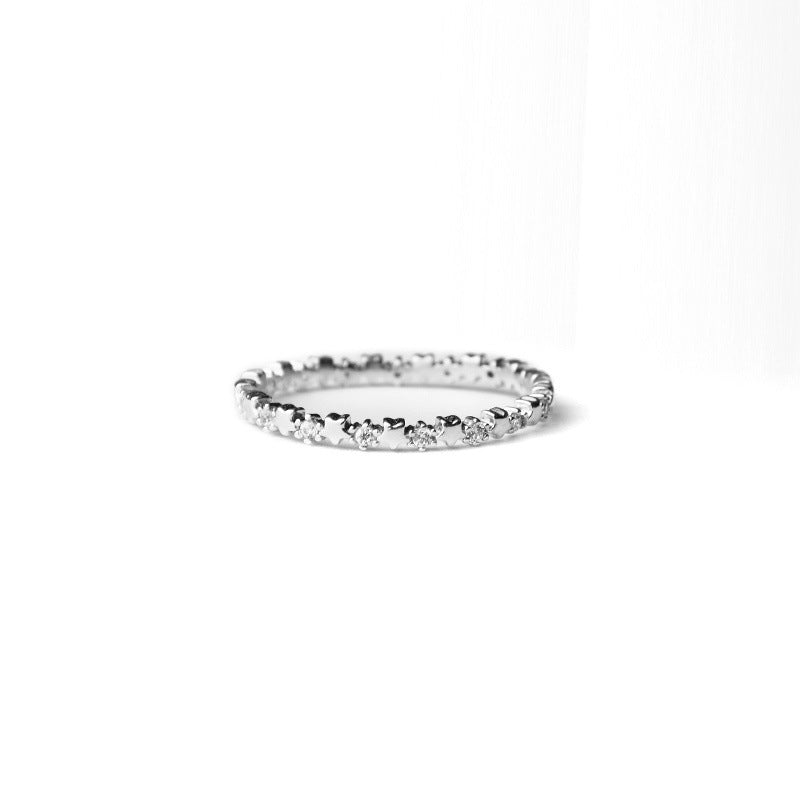 Crystal Star Zircon Rings European And American Fashion Men's And Women's Rings