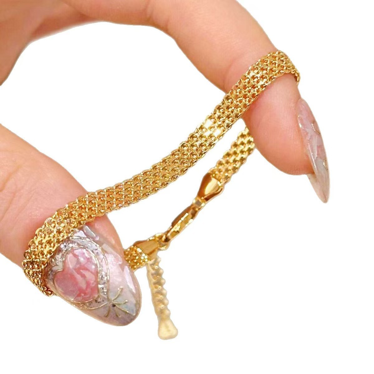 Vintage Gold Lace Strap Women Bracelet