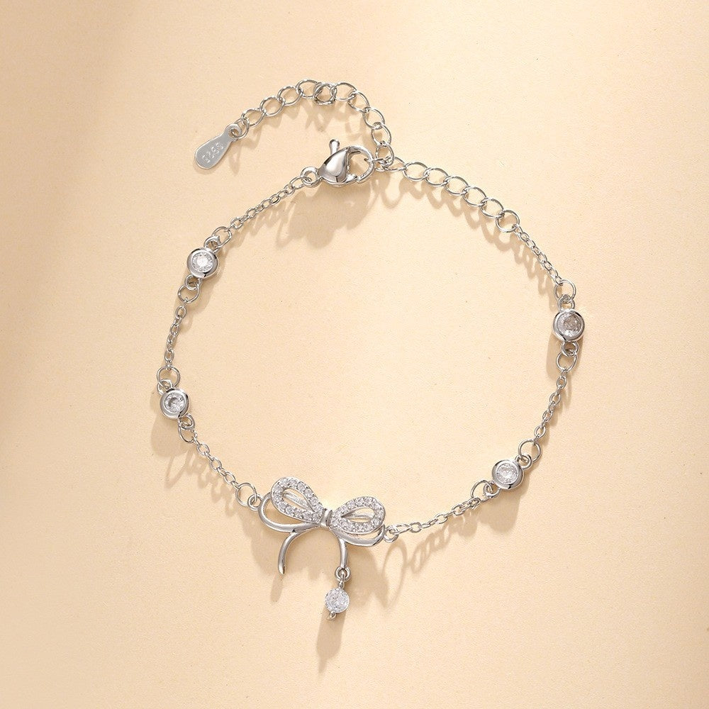 Titanium Steel Butterfly Dream Necklace Delicate Bow Design Light Luxury