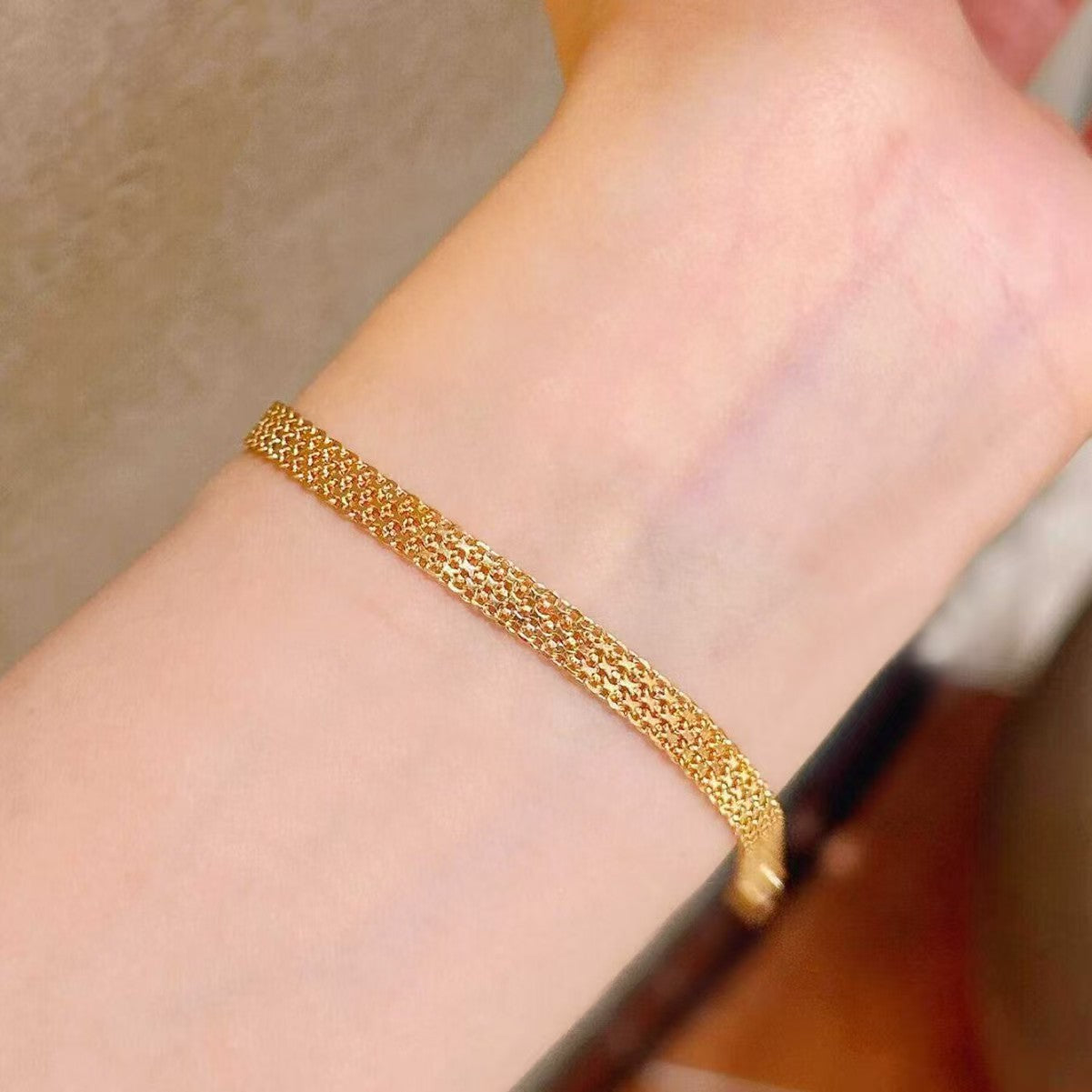 Vintage Gold Lace Strap Women Bracelet