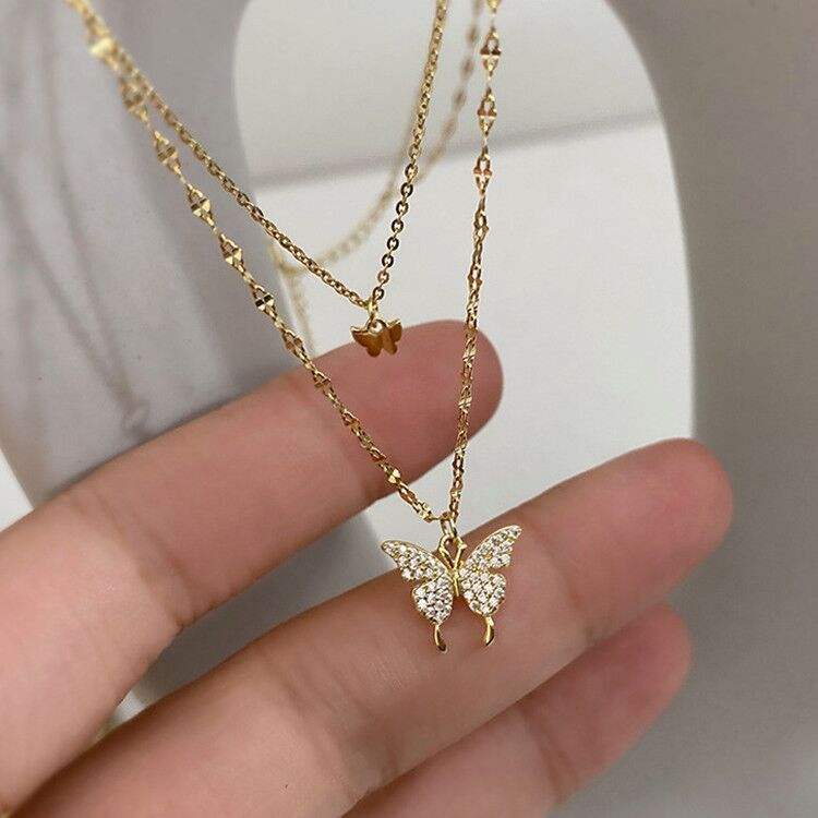 Crystal butterfly Necklace